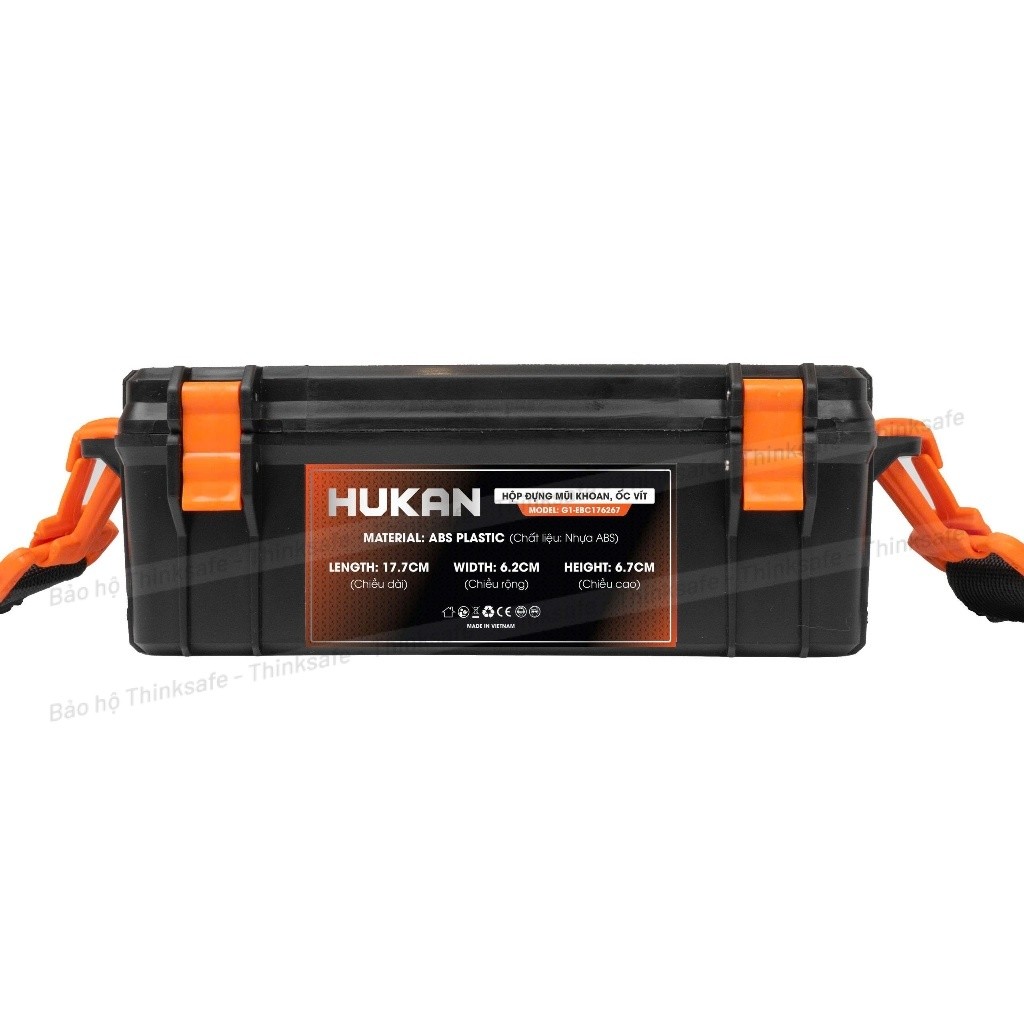 Hộp Đựng Mũi Khoan, Ốc Vít HUKAN G1-EBC176267 | Chất Liệu Nhựa ABS Chắc Chắn, Đựng Phụ Kiện Dụng Cụ, Có Quai Xách