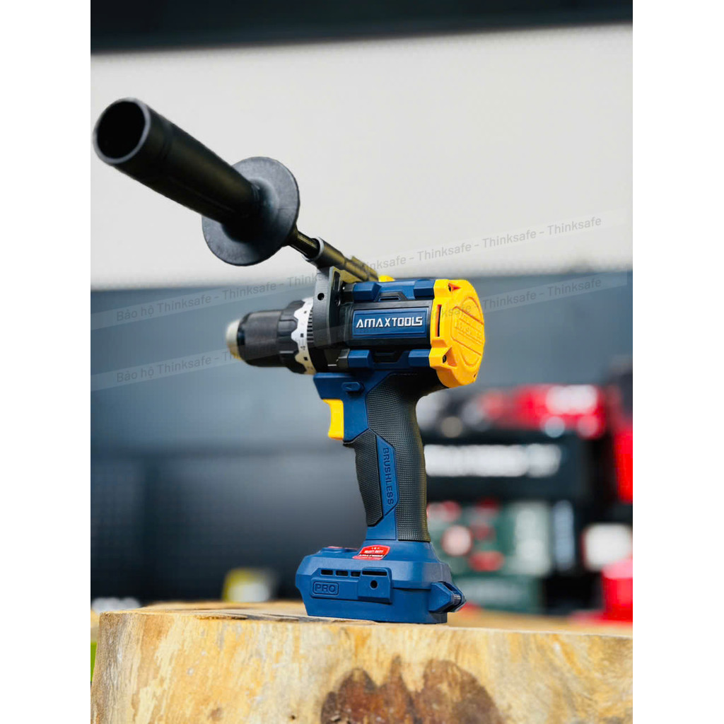 Máy khoan rút lõi 165Nm Amaxtools AKI16513-GT Máy khoan pin 3 chức năng đầu kẹp 13mm, 20 cấp trượt, Máy Khoan Động Lực
