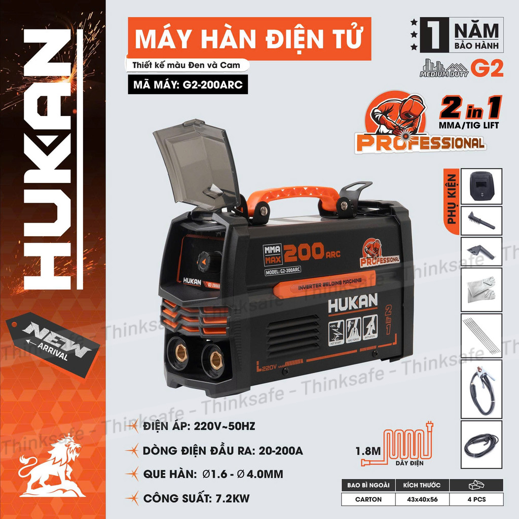 Máy Hàn Điện Tử HUKAN 2 trong 1