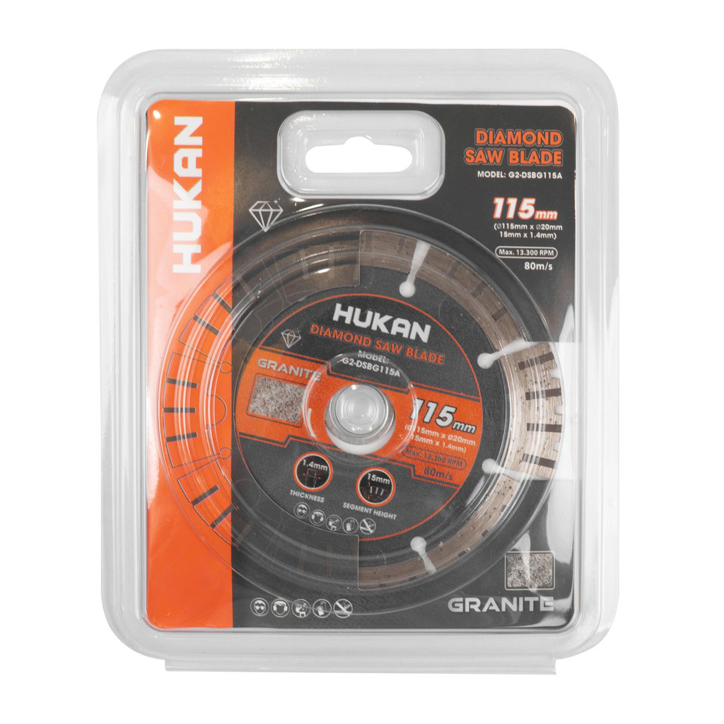 Lưỡi cắt kim cương HUKAN (Gen 2), Kích thước 115mm - 125mm