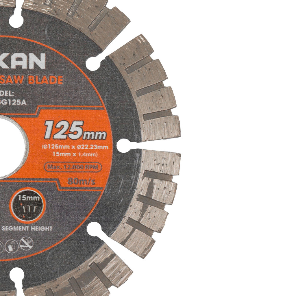 Lưỡi cắt kim cương HUKAN (Gen 2), Kích thước 115mm - 125mm