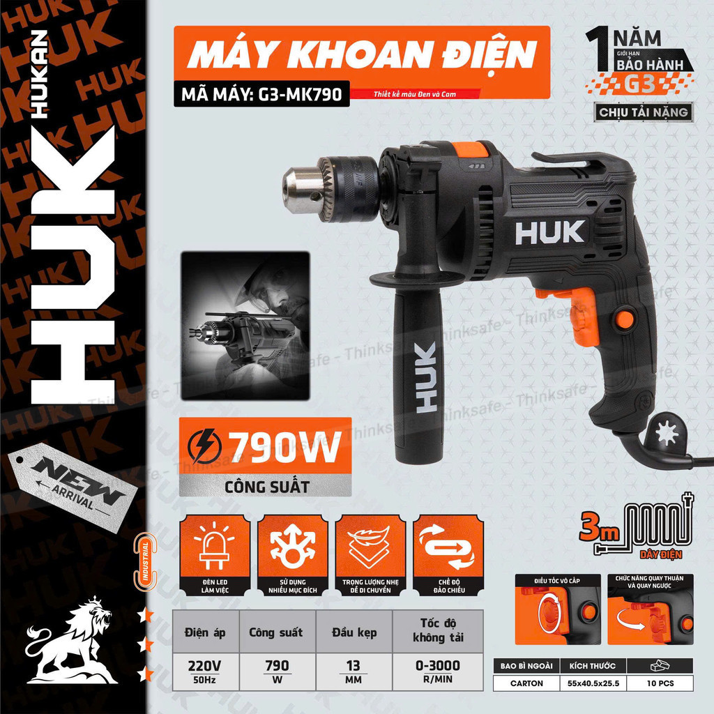 Máy Khoan Điện HUKAN G3-MK590/ G3-MK790