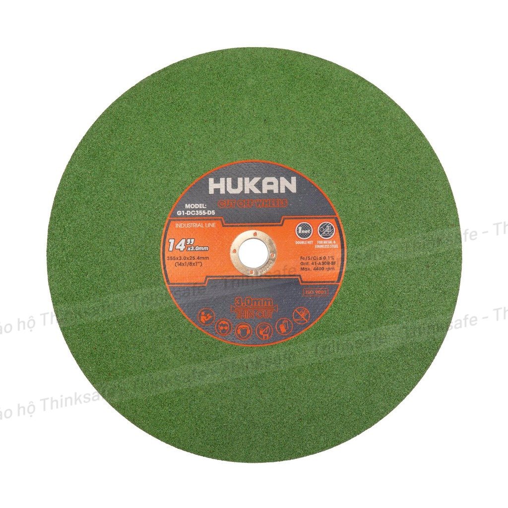 Đá Cắt Sắt HUKAN G1-DC355-D5, Kích thước 355mm