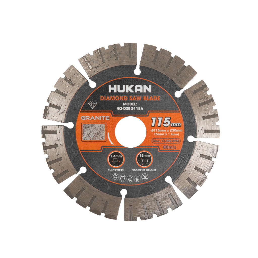 Lưỡi cắt kim cương HUKAN (Gen 2), Kích thước 115mm - 125mm