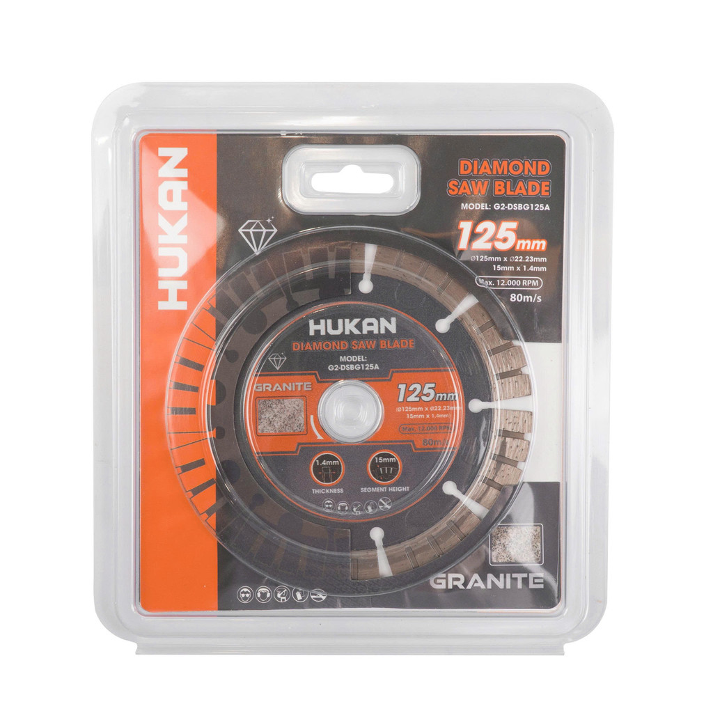 Lưỡi cắt kim cương HUKAN (Gen 2), Kích thước 115mm - 125mm