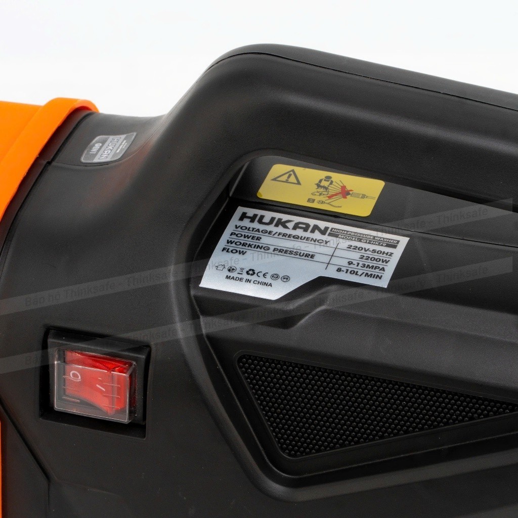 Máy rửa xe áp lực cao HUKAN G1-HK79 2200W/ 130BAR, Động cơ đồng 10 Lít 1 Phút,  Máy xịt rửa ô tô, xe máy, sân vườn