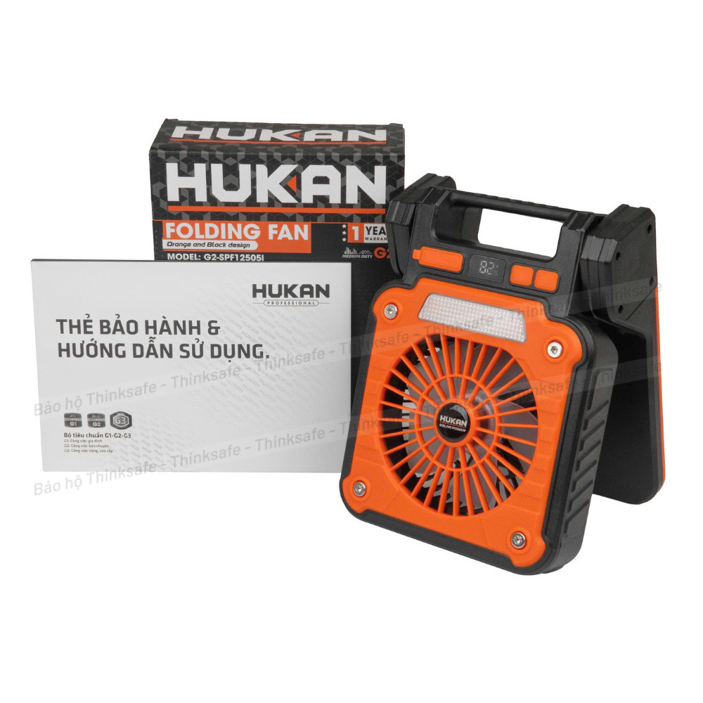 Quạt Làm Việc Năng Lượng Mặt Trời HUKAN G2-SPF12505i