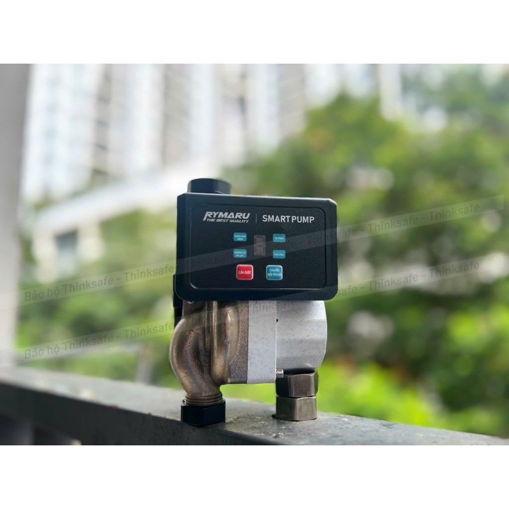 Máy bơm tăng áp mini 24V Rymaru RY-100DC24 bảng điều khiển thông minh ren 27mm cho 1 thiết bị, chống nước, an toàn