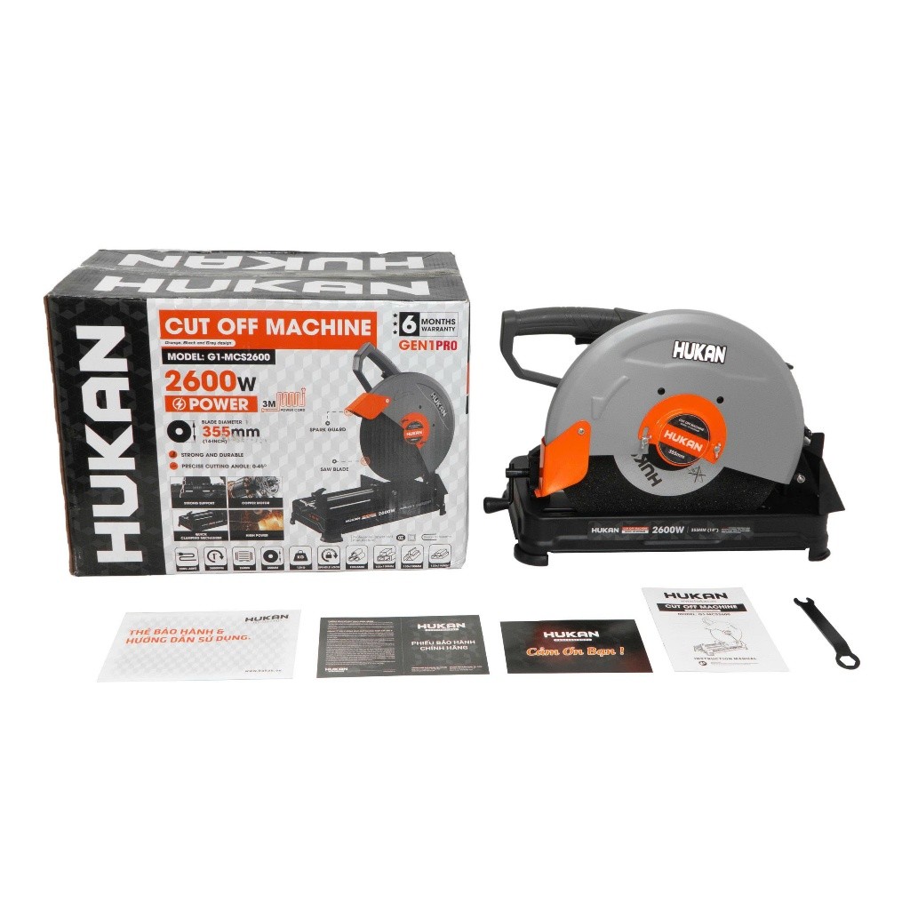 Máy cắt sắt bàn HUKAN G1-MCS2600 (GEN1 PRO)