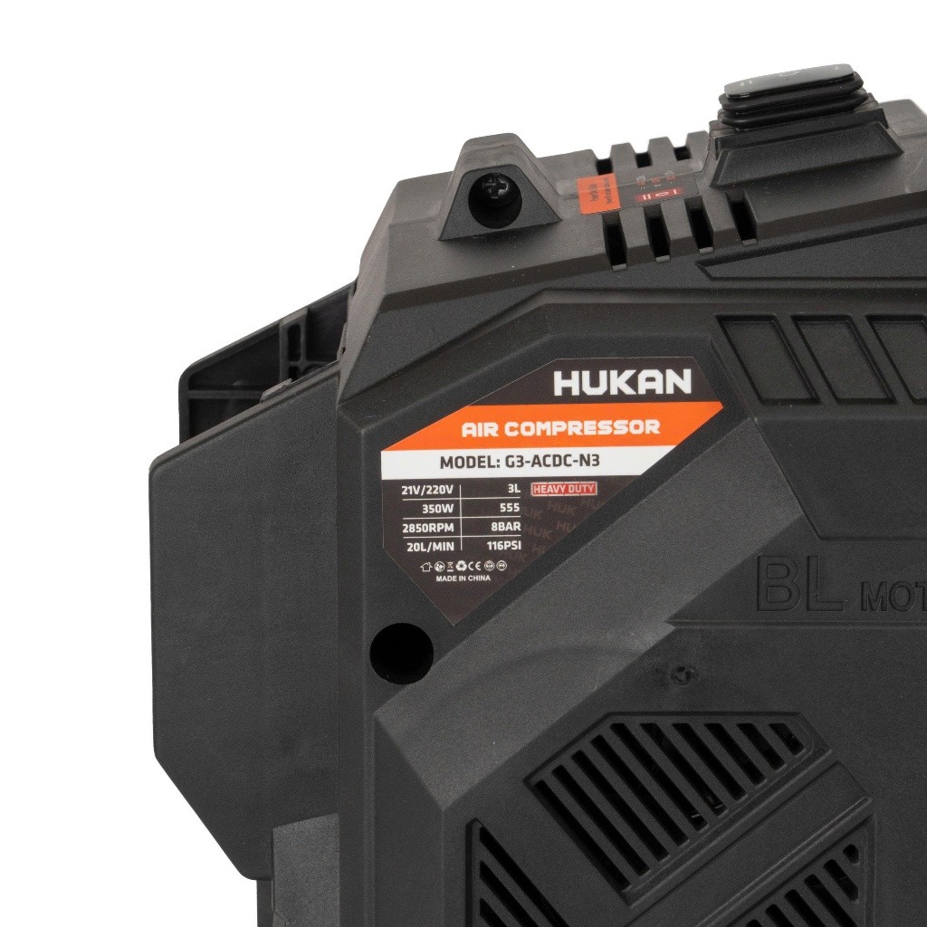 Máy nén khí vừa Dùng Điện và Dùng Pin HUKAN G3-ACDC-N3