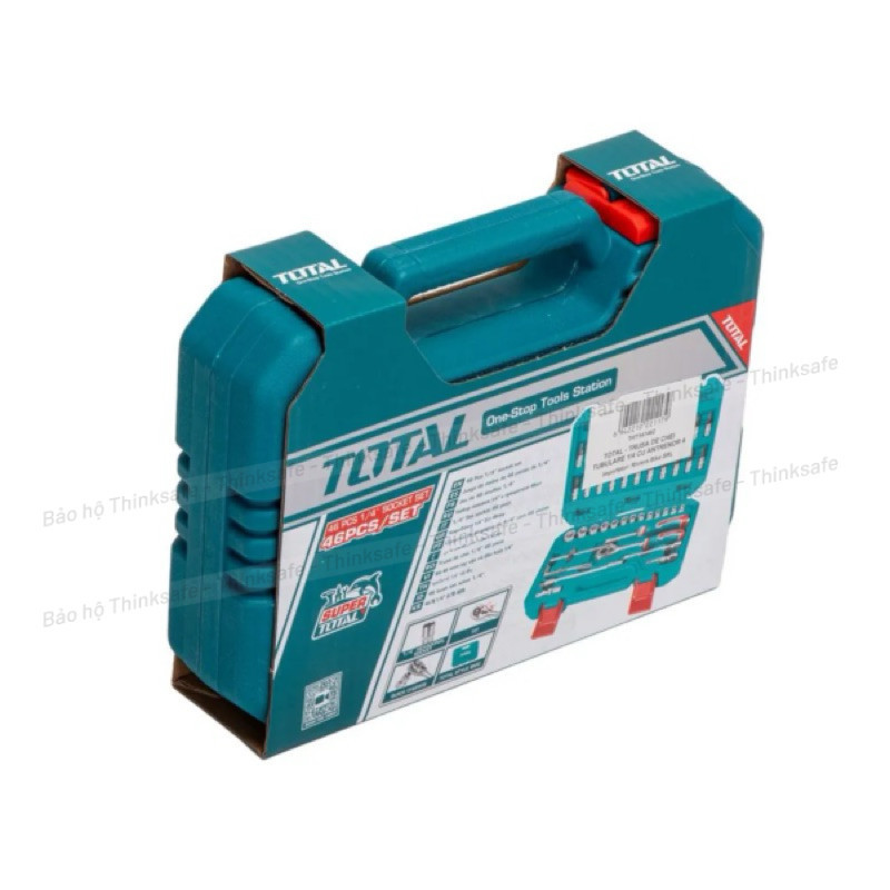 Bộ đầu tuýp 1/4 inch 20-46 chi tiết TOTAL