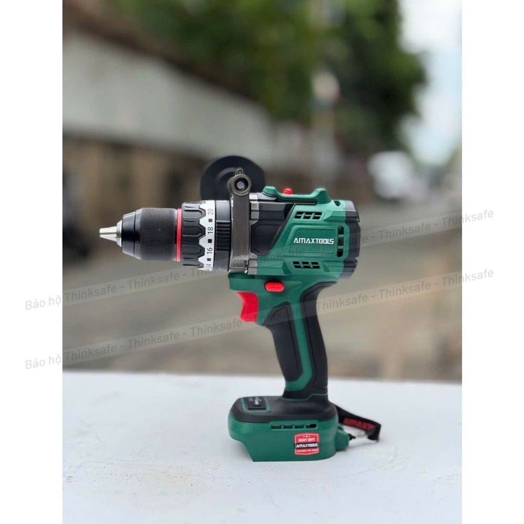 Thân máy khoan pin 160Nm AMAXTOOLS AKI16013GSM Khoan rút lõi, 3 chức năng 13mm, không chổi than, chân pin phổ thông