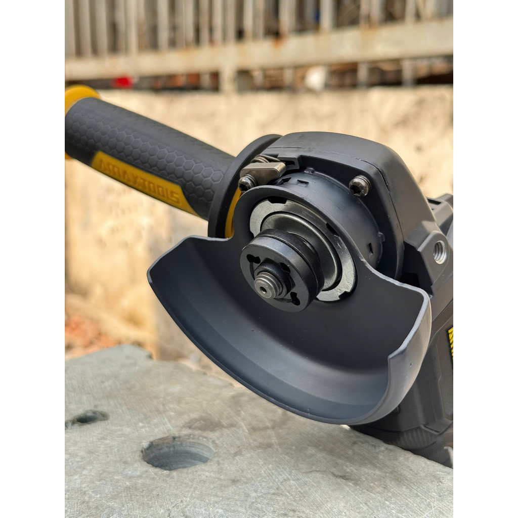 Máy Mài Góc Pin AMAXTOOLS AM100-SM Công Suất 1100W, Đá 100mm, Không Chổi Than, Chống Khởi Động Lại, Có Thắng Từ