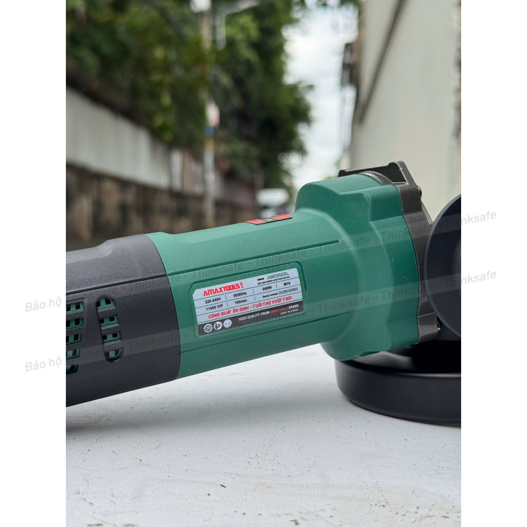 Máy Mài Góc Điện 100mm AMAXTOOLS AMD1300BL Động Cơ Không Chổi Than, Công Suất 1300W - 2000W, Siêu Bền Tốc Độ 11000v/p