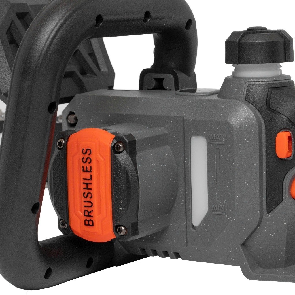 Thân máy cưa xích pin 21V HUKAN G1-N13, Không Chổi Than, lam xích 12 inch, công suất 1100w, tốc độ không tải 6000v/p