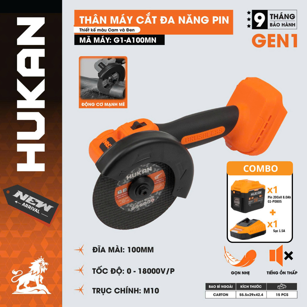 Máy Cắt Đa Năng Pin Mini Hukan G1-A100MN
