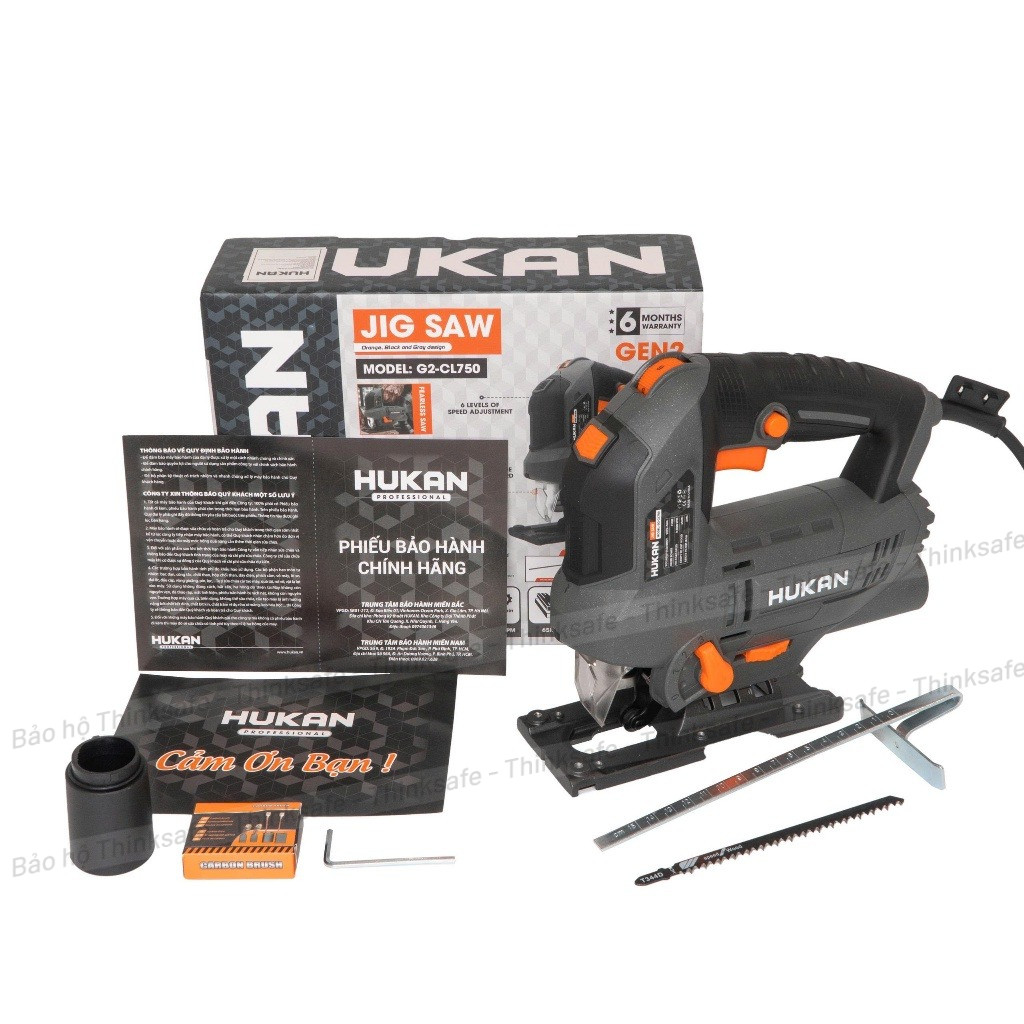 Máy cưa lọng điện HUKAN Gen2 G2-CL750, Công suất 750W