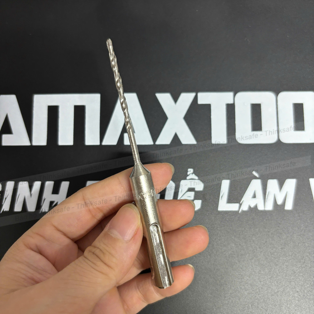 Bộ 5 Mũi Khoan Bê Tông Không Tắc Kê 3.2mm Amaxtools SDS-3.2PLUSE Chuôi Gài SDS Plus - Hàng Chính Hãng