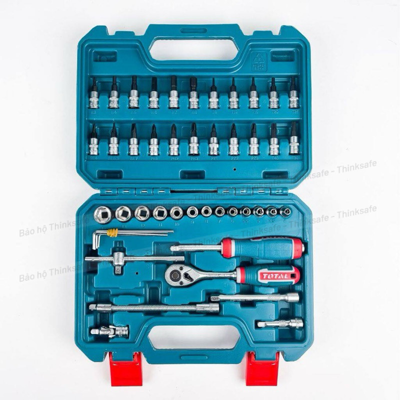 Bộ đầu tuýp 1/4 inch 20-46 chi tiết TOTAL