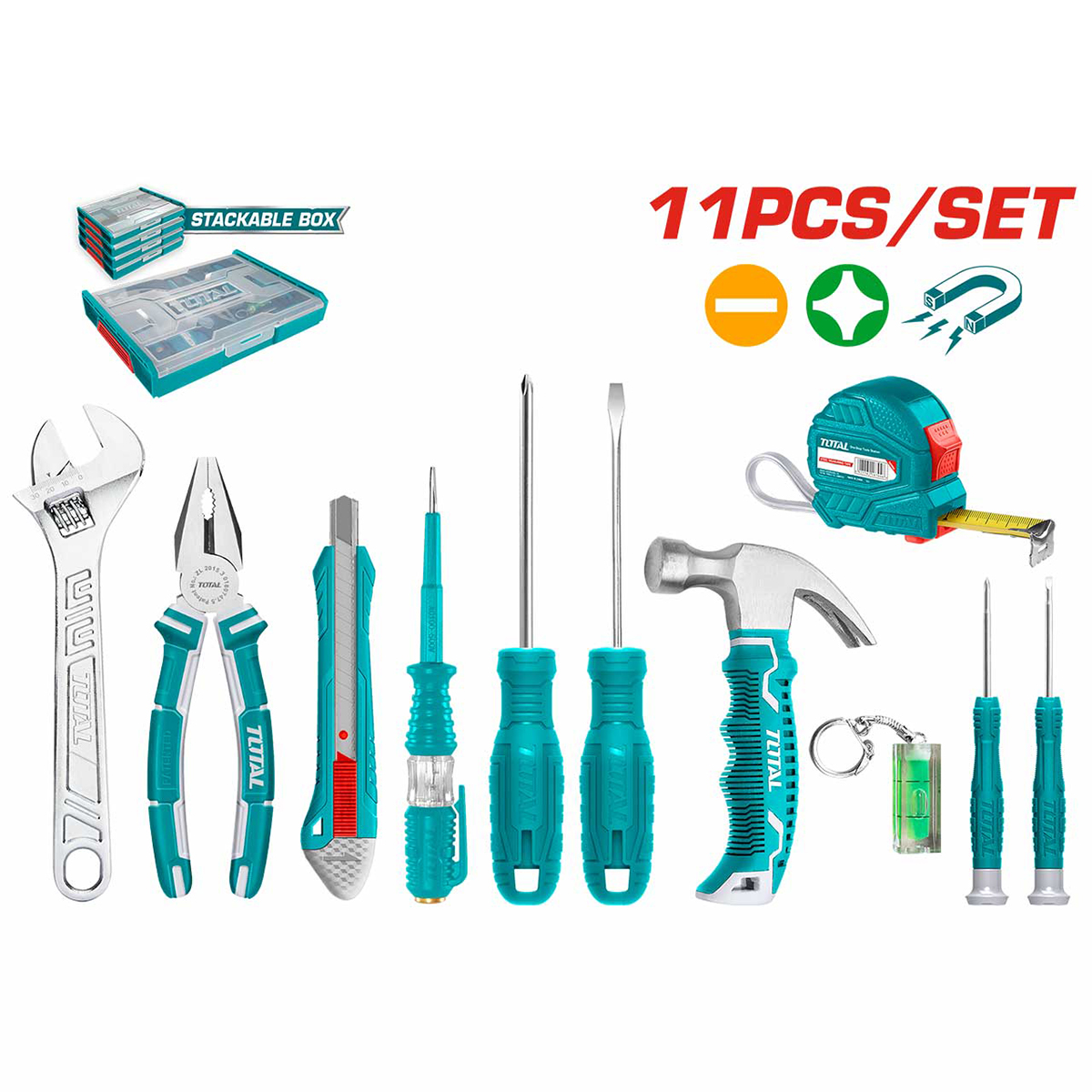 Bộ 11 công cụ gia dụng  TOTAL THKTV02H111