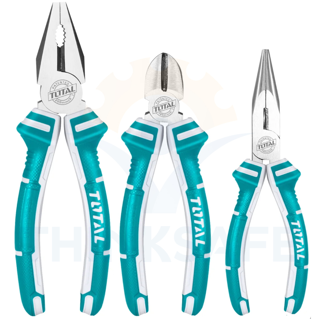 Bộ 3 kềm cắt Total, kềm răng và kềm mỏ dài THT1K0301