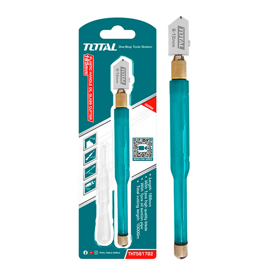 Dao cắt kính tay cầm nhựa Total THT561782