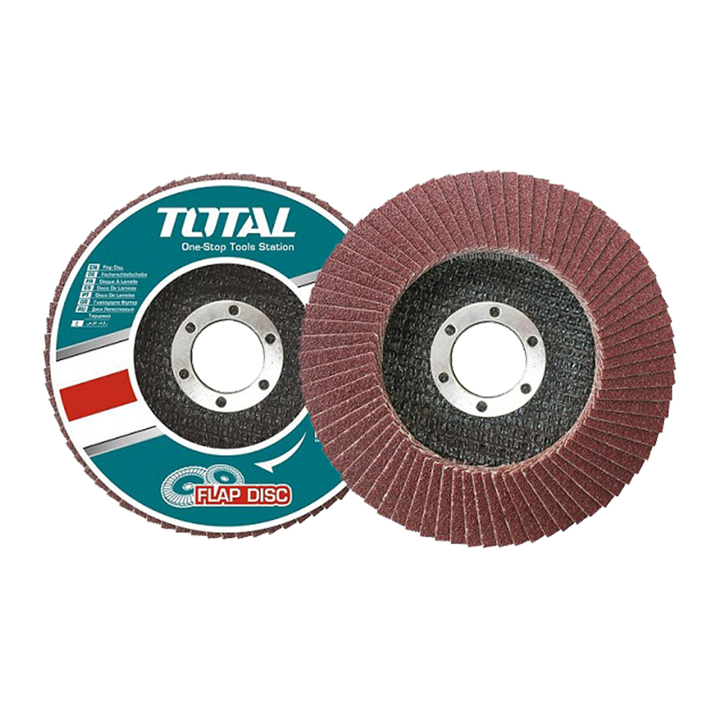 Nhám xếp cho máy mài TOTAL ráp xếp 100x16mm đánh bóng thép, gang và tấm thép Lưỡi nhám xếp P40, P60, P80 - Thinksafe
