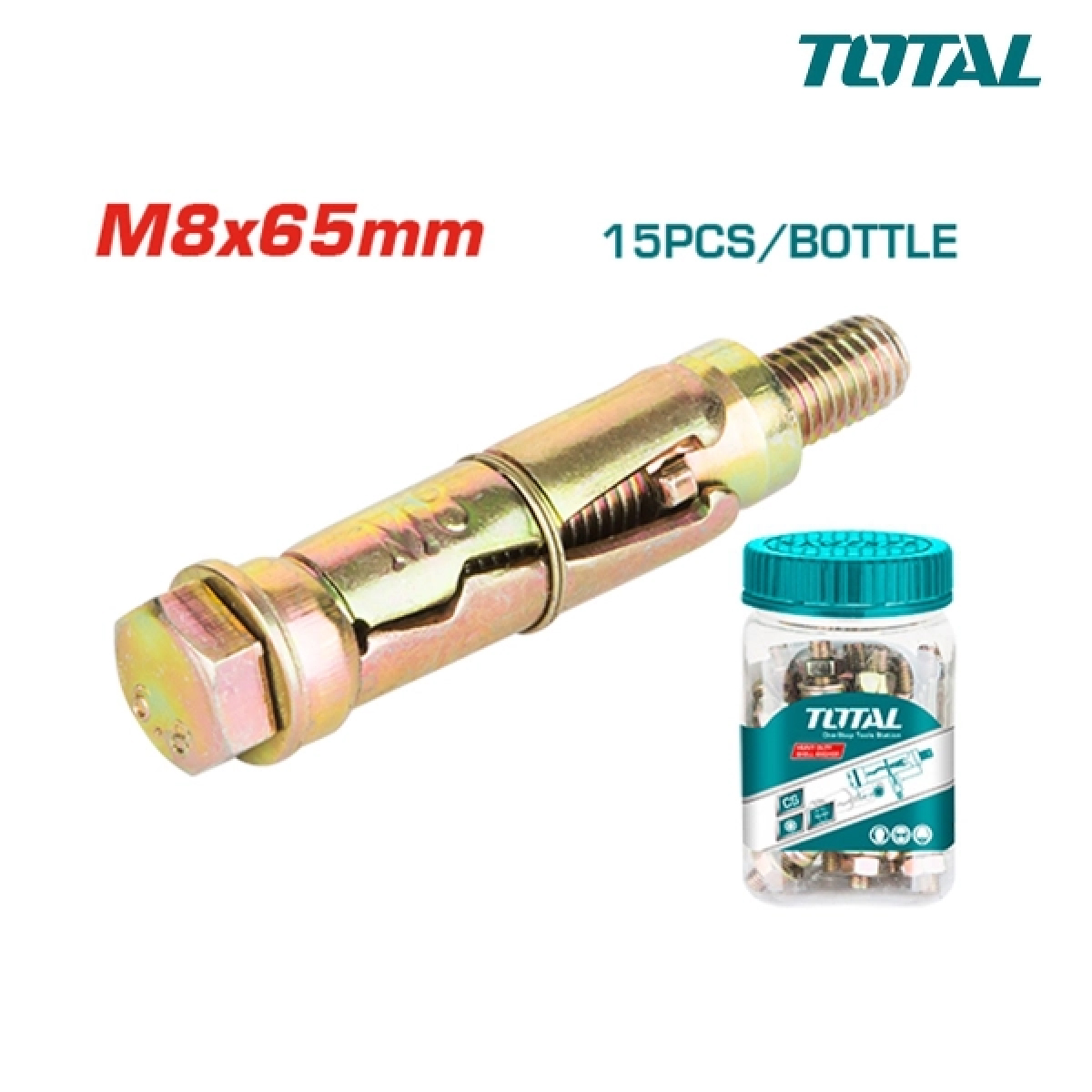 Bộ 15 neo nặng M8x65mm TOTAL WJHA0806511