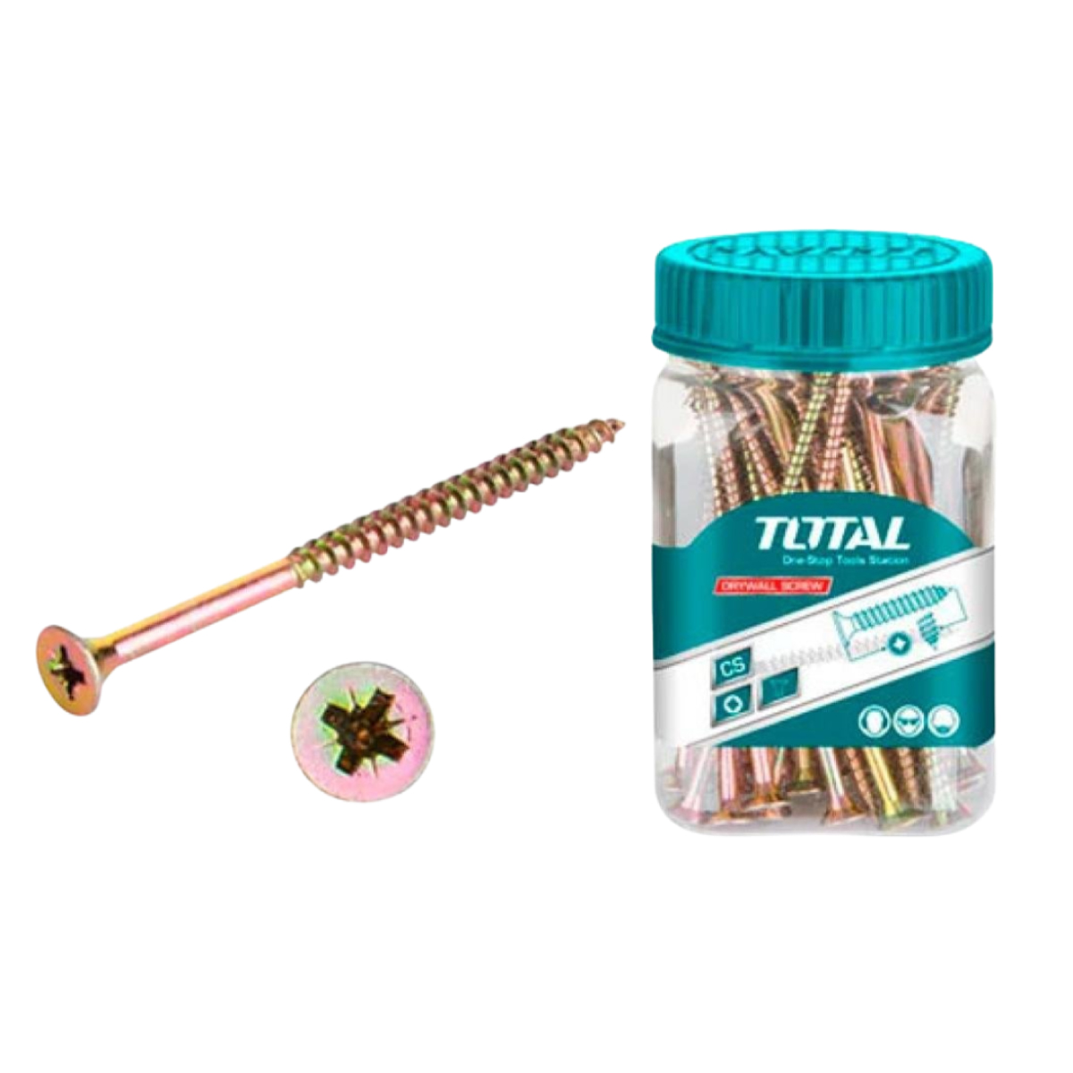 Bộ 60 vít bắt gỗ ST5.0x100mm TOTAL WJBS5010011