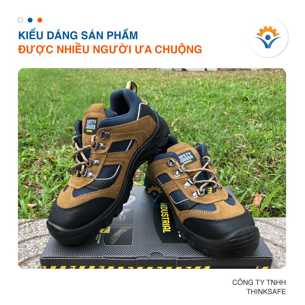 Giày bảo hộ Jogger X2020 da lộn chống đinh chống trượt thoáng khí Giày công trình chính hãng - THINKSAFE