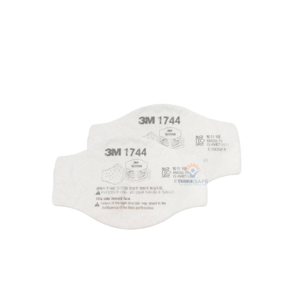 Tấm bông lọc bụi hóa chất 3M 1744 lọc bụi mịn, khói hàn hơi độc và phòng dịch, chính hãng 3M -