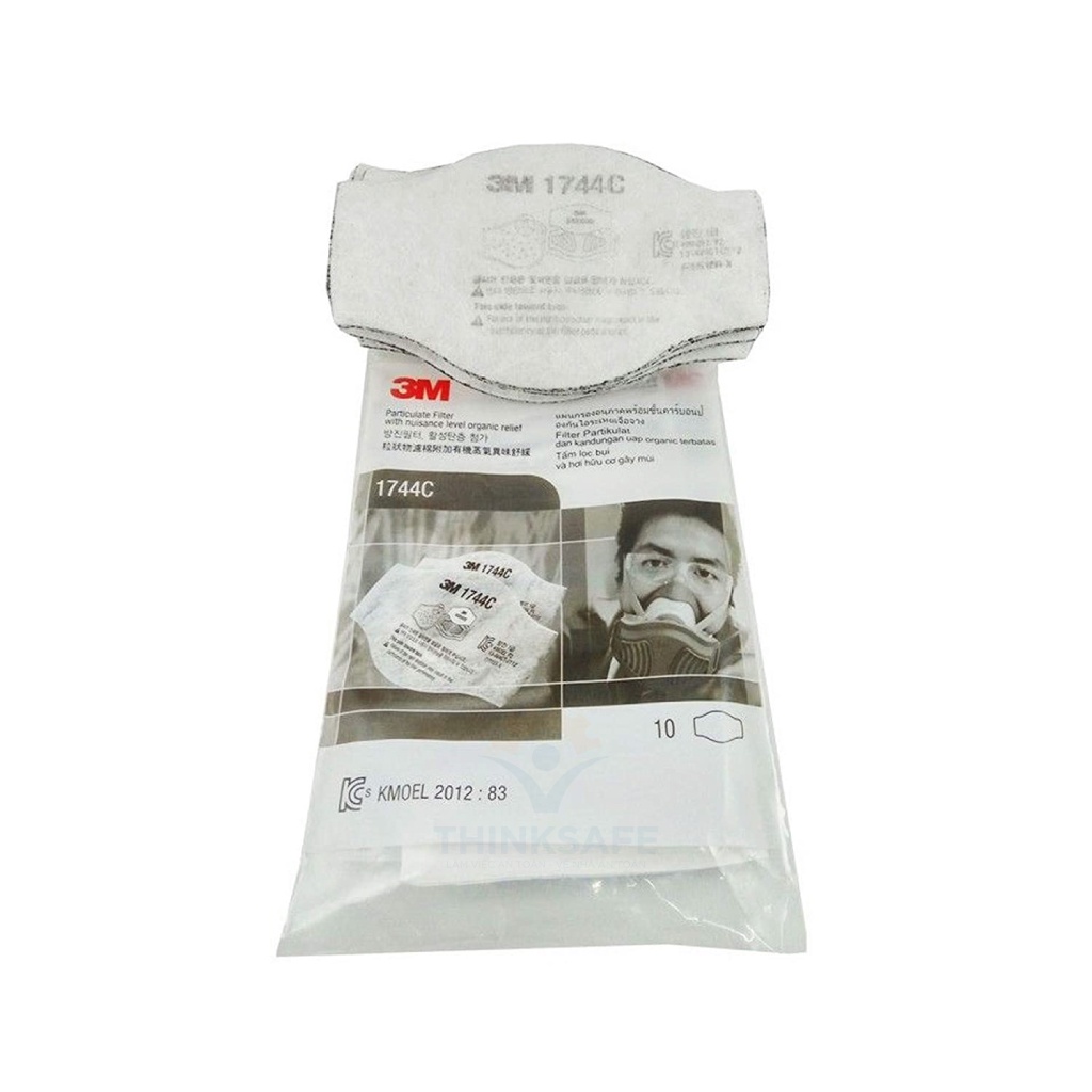 Tấm bông lọc bụi hóa chất 3M 1744 lọc bụi mịn, khói hàn hơi độc và phòng dịch, chính hãng 3M -