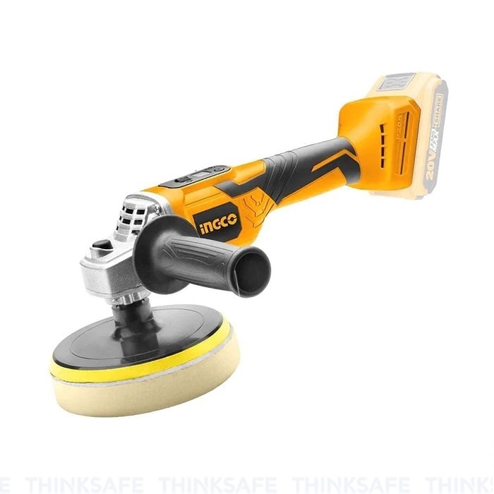 Máy đánh bóng pin 20V INGCO APLI2001, Tốc độ 500-2800 vòng/phút, Đế dưới 150mm, Màn hình LCD hiển thị tốc độ - Thinksafe