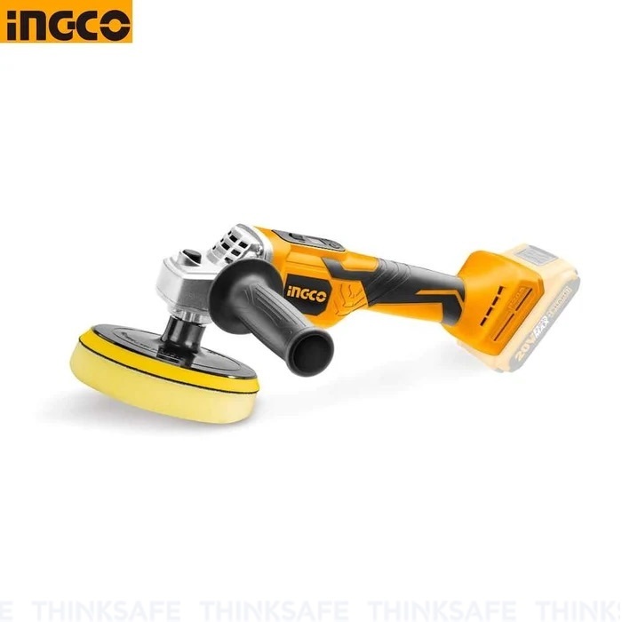 Máy đánh bóng pin 20V INGCO APLI2001, Tốc độ 500-2800 vòng/phút, Đế dưới 150mm, Màn hình LCD hiển thị tốc độ - Thinksafe