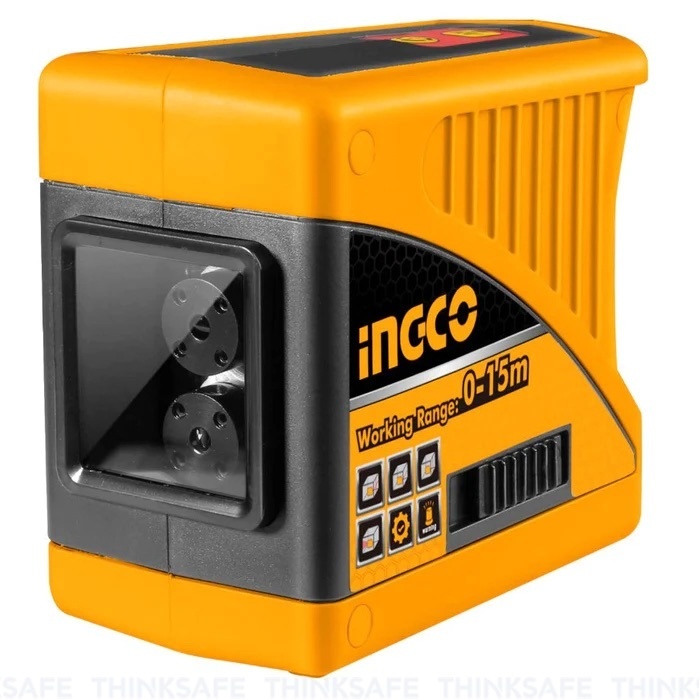 Máy đo laser INGCO HLL156501, Phạm vi làm việc 0-15m, Chức năng đo hai chiều, Trọng lượng 270g - Thinksafe