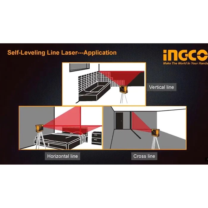 Máy đo laser INGCO HLL156501, Phạm vi làm việc 0-15m, Chức năng đo hai chiều, Trọng lượng 270g - Thinksafe