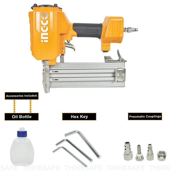 Súng bắn đinh thẳng INGCO ABN10301-3, kích thước 10-30mm, đầu nối Nitto, áp suất 0,4-0,7Mpa - Thinksafe