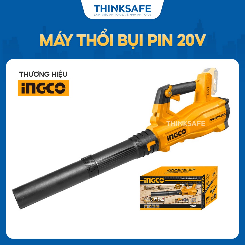 Máy thổi bụi dùng pin 20V INGCO CABLI20428, Động cơ không chổi than, Tốc độ 144km/h, Có điều tốc, Không kèm pin và sạc