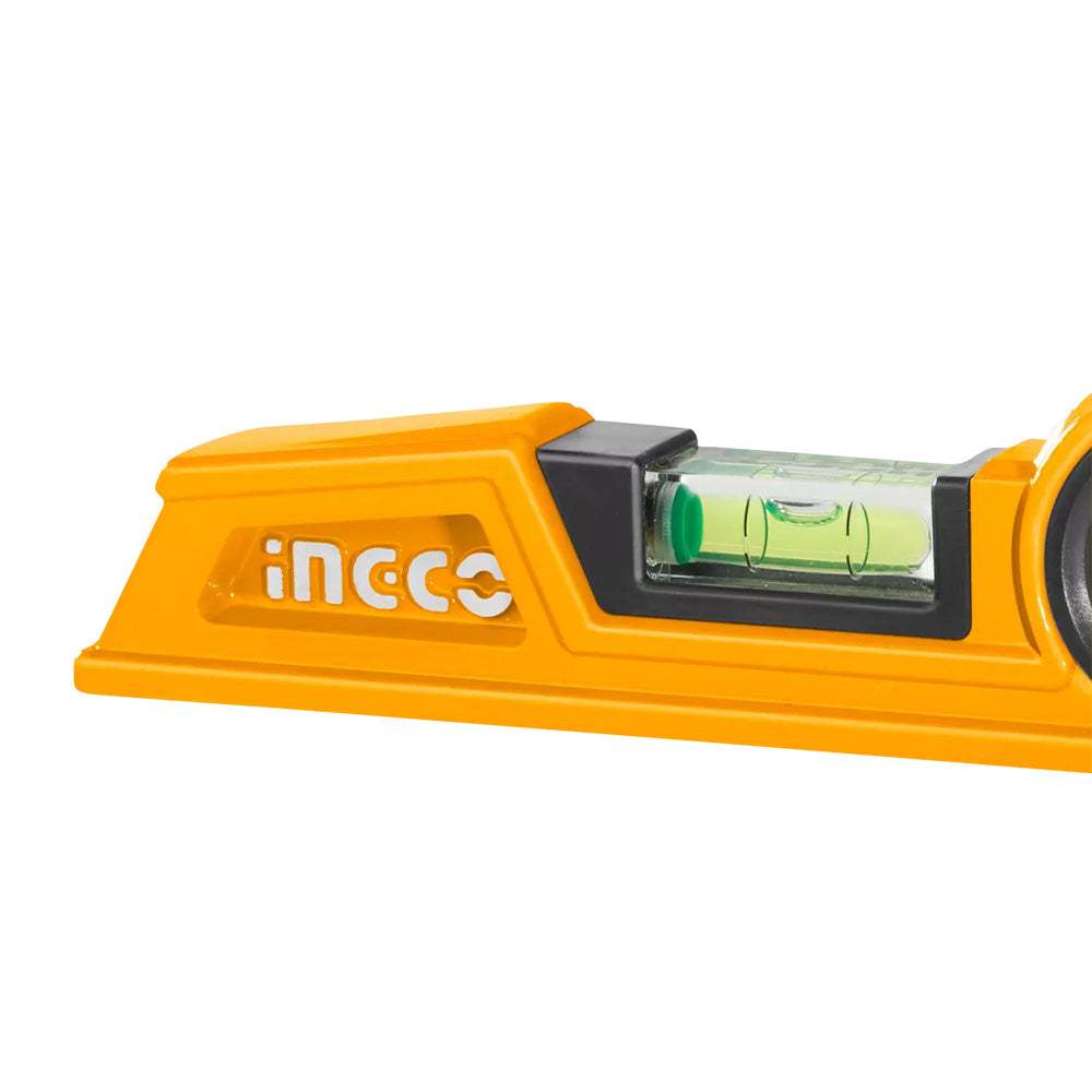 Thước thủy 24.5cm INGCO HBSL08030 - Trọng lượng 315g, Độ chính xác 0,5mm/m - Thân thước nhôm đúc nặng - Thinksafe.