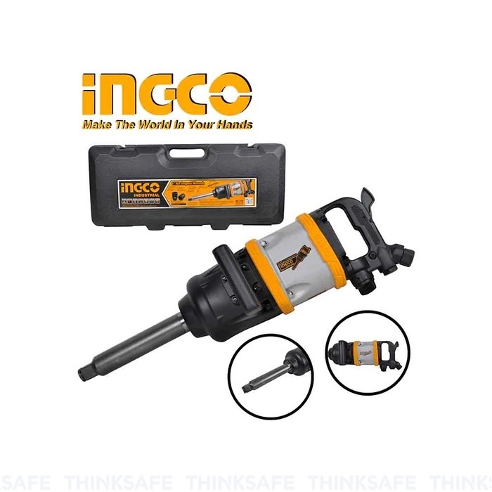 Súng vặn buloong khí nén INGCO AIW11222, Kích thước 45mm, Tốc độ 3600 v/p, Mô men quay 3100Nm - Thinksafe