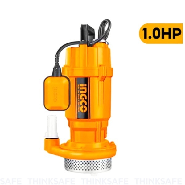 Máy bơm chìm nước sạch INGCO công suất 400W, 500W, 750W, mô tơ dây đồng, công tắc phao Máy bơm nước không gỉ - Thinksafe