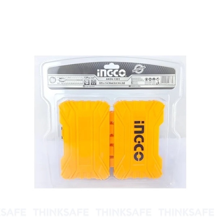 Bộ 12 mũi khoan gỗ đầu dẹp INGCO AKDL1201 - Kích thước 6-32mm, đầu lục giác 1/4
