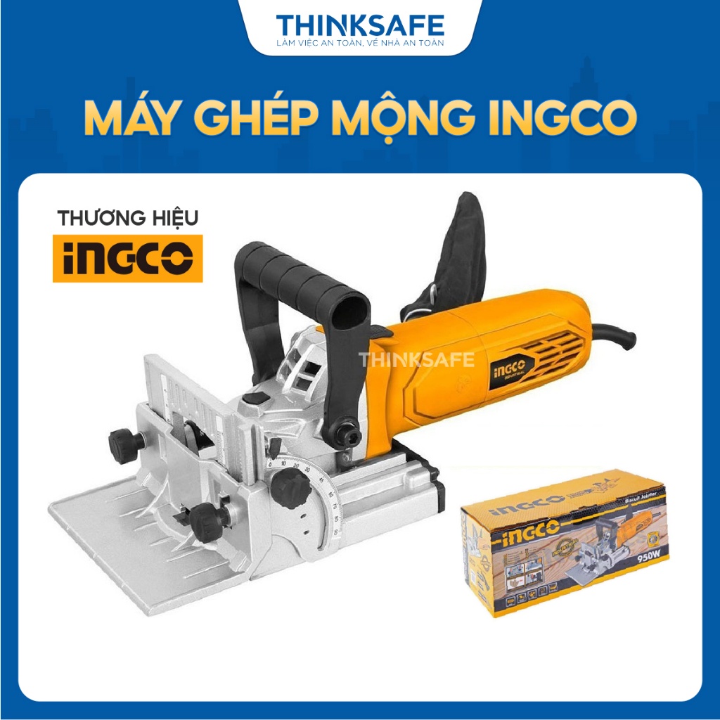 Máy ghép mộng Ingco BJ9508 công suất 950w đường kính lưỡi 100mm tốc độ không tải 11000rpm Máy phay gỗ - Thinksafe