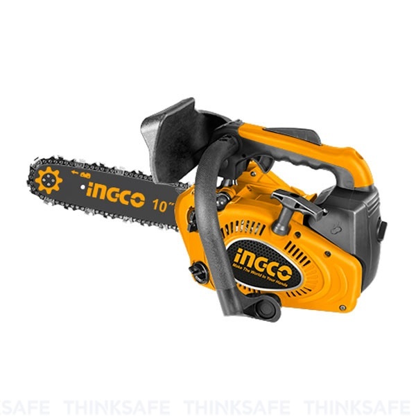 Máy cưa xích xăng INGCO GCS5261011: Dung tích 25.4cc, Công suất 1HP, Đường kính cắt 200mm, Động cơ 2 thì, Lưỡi cưa xích