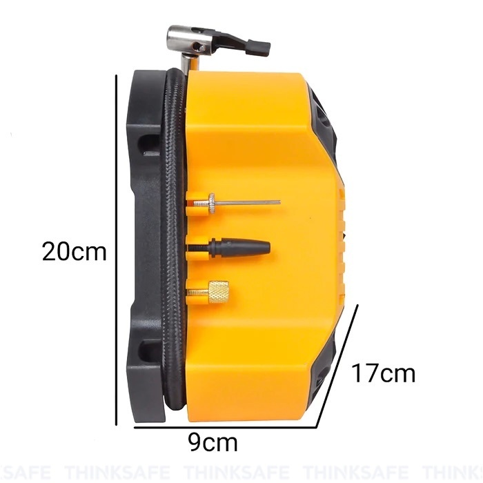 Kiểm tra áp suất lốp xe ô tô INGCO AAC1601, áp suất tối đa 160 PSI, dây nguồn 3M - Thinksafe