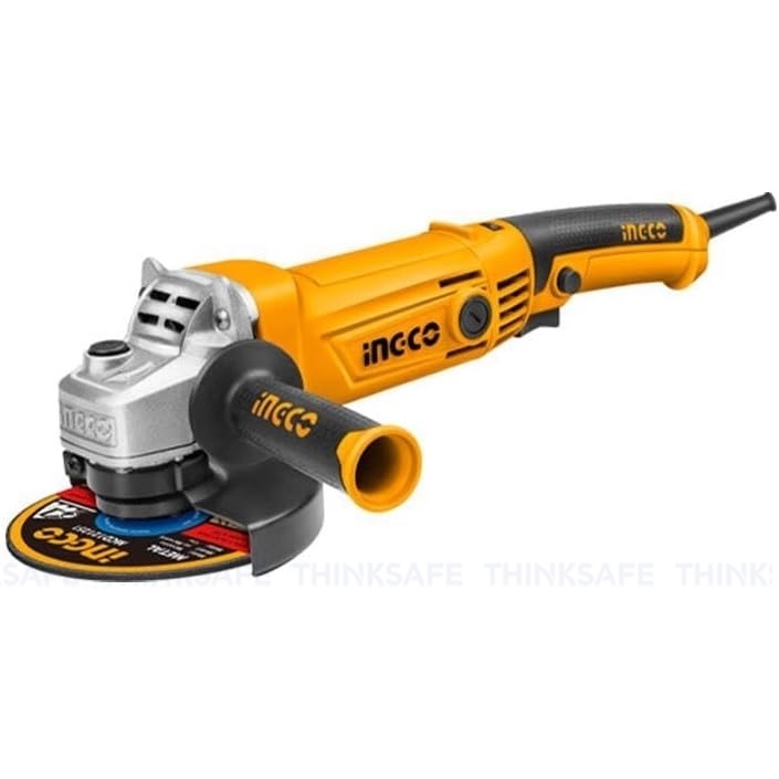 Máy mài góc INGCO AG7106-2  công suất 710W tốc độ không tải 2500rpm đĩa mài 100mm cốt mài M10, 1 tay cầm phụ - Thinksafe