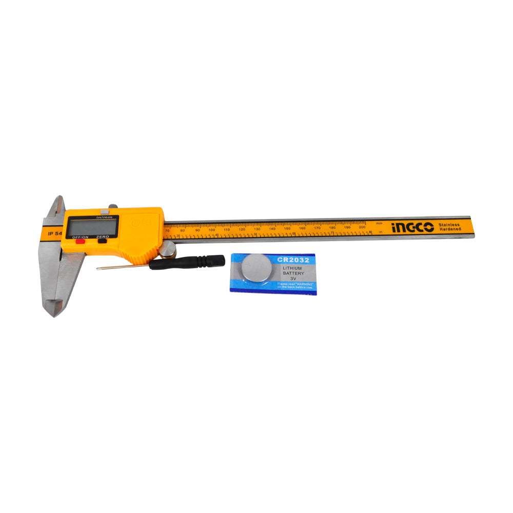 Thước cặp điện tử INGCO HDCD28200 0-200mm IP54 - Chuyển đổi đơn vị, Sử dụng pin 3V - Thinksafe