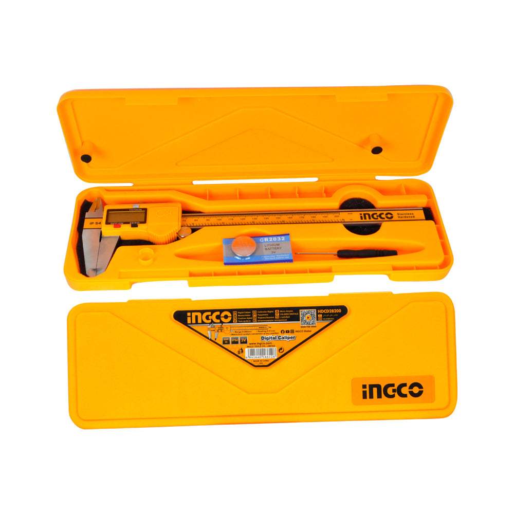 Thước cặp điện tử INGCO HDCD28200 0-200mm IP54 - Chuyển đổi đơn vị, Sử dụng pin 3V - Thinksafe