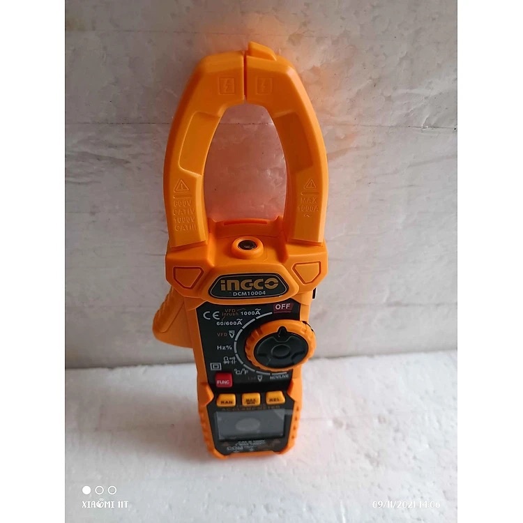 Đồng hồ kẹp AC/DC INGCO DCM10004, 6000 số đếm, đo AC 1000A, lưu dữ liệu, đèn nền và flash - Thinksafe
