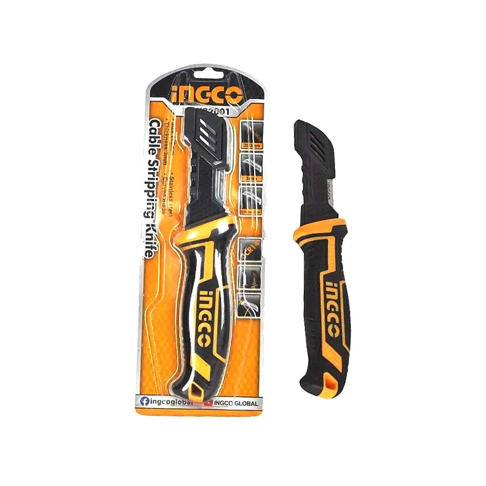 Dao tước dây điện lưỡi cong INGCO HPK82001 200mm, thép đặc biệt 2.5mm - Thinksafe